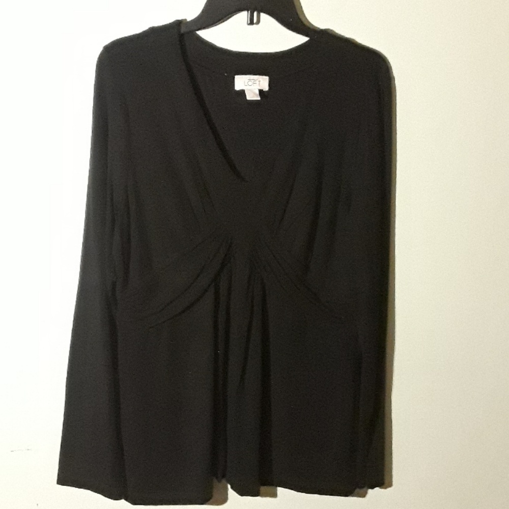 FINAL PRICE! LOFT black long sleeve shirt